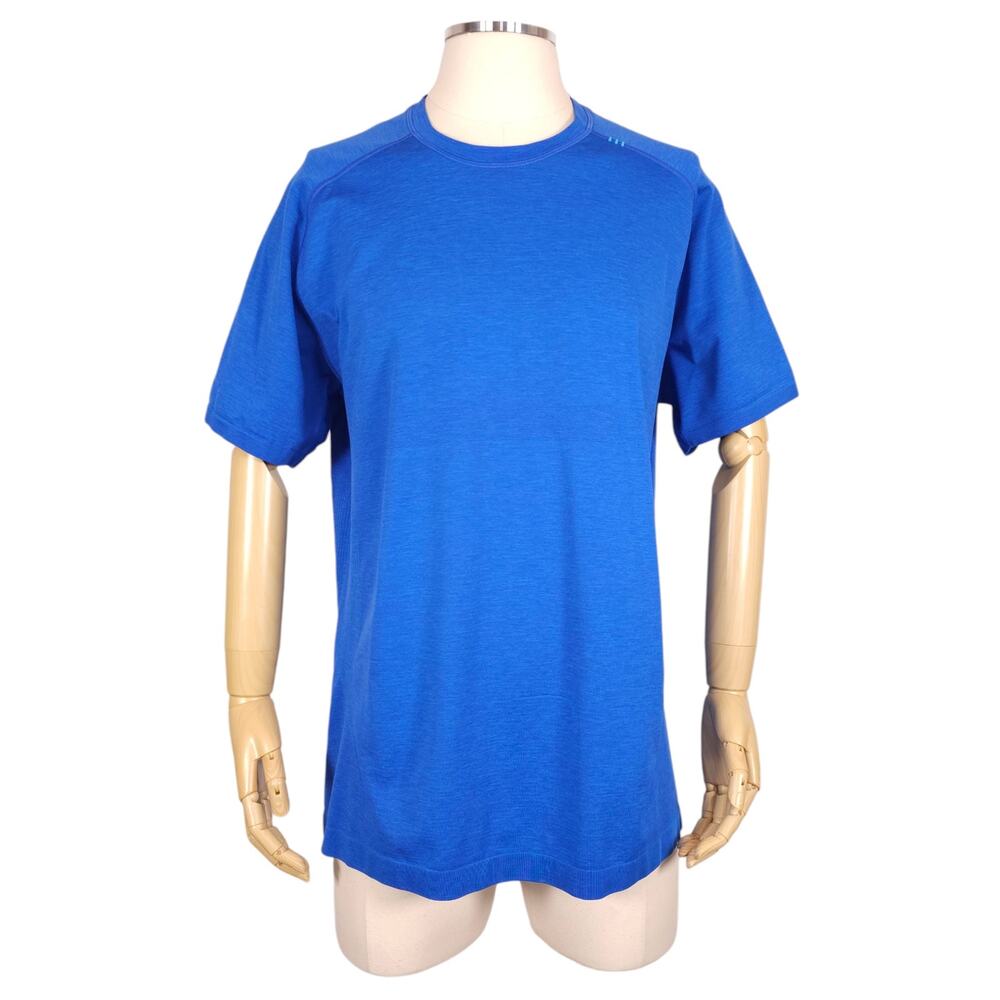 Lululemon Metal Vent Tech Short Sleeve Tee Blue Sz XXL